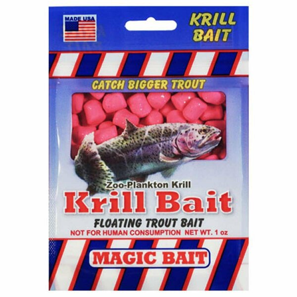 Magic Catfish Bait 1 oz Floating Krill Trout Bait - Pink S-142